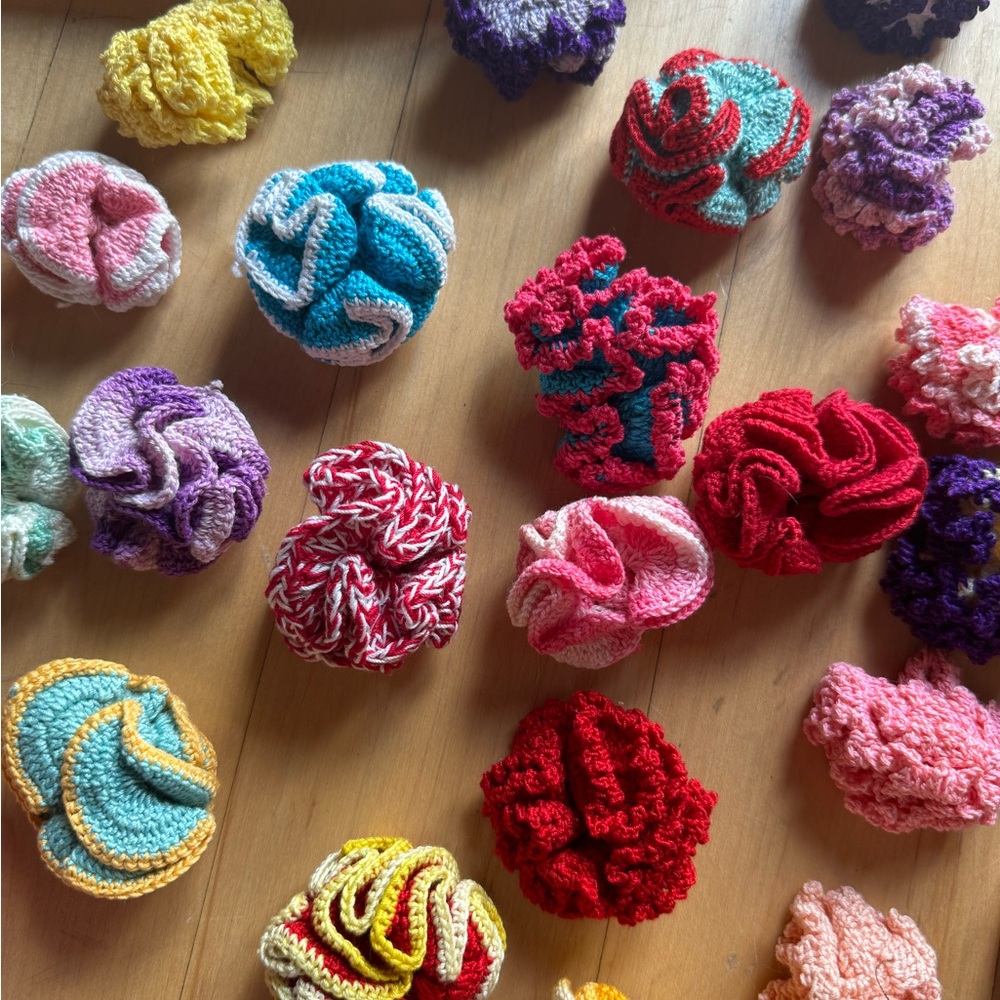 Vintage multi-colored "flower blooms"